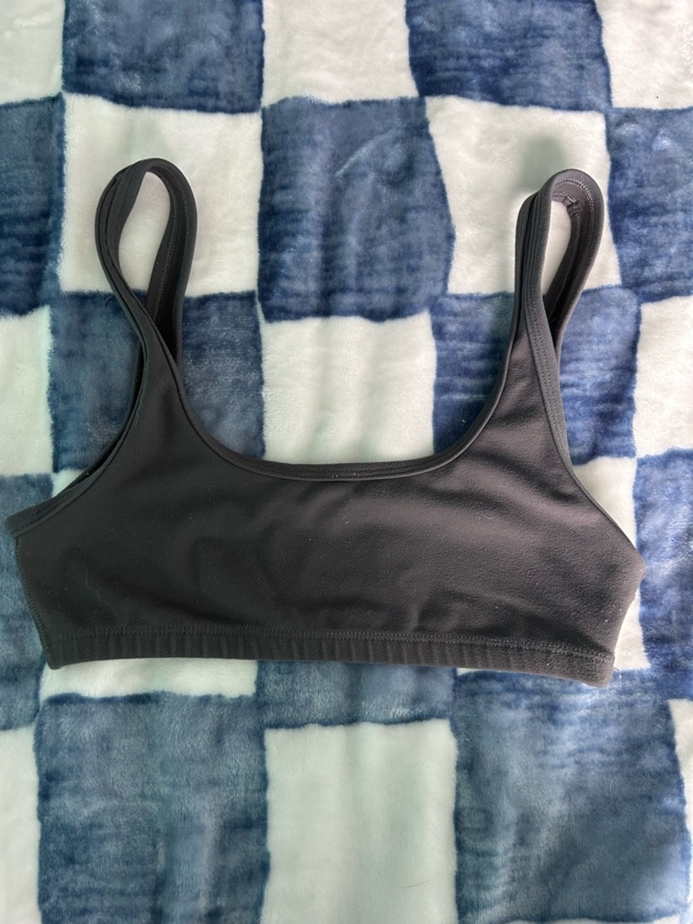 Aritzia Charcoal Scoop Sports Bralette - Dark Gray